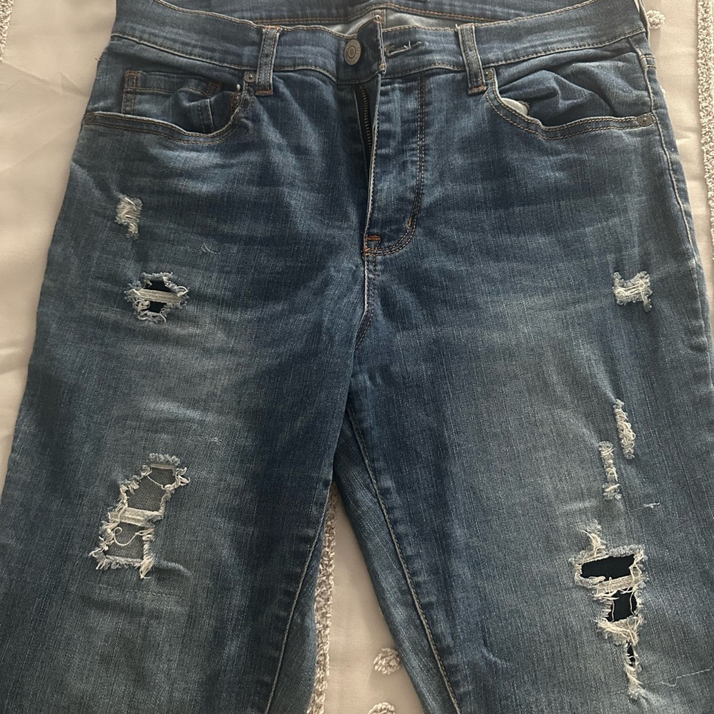 Distressed Blue Denim Jeans Aeropostale